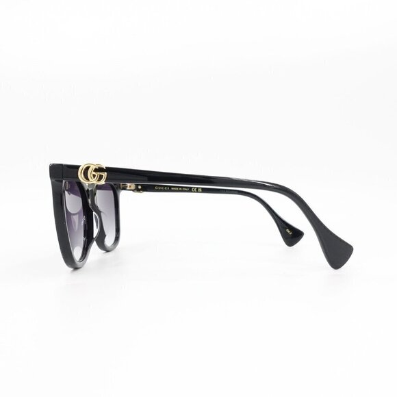 Gucci GG1071 Cat Eye Sunglasses Black Gray OS - Picture 14 of 15